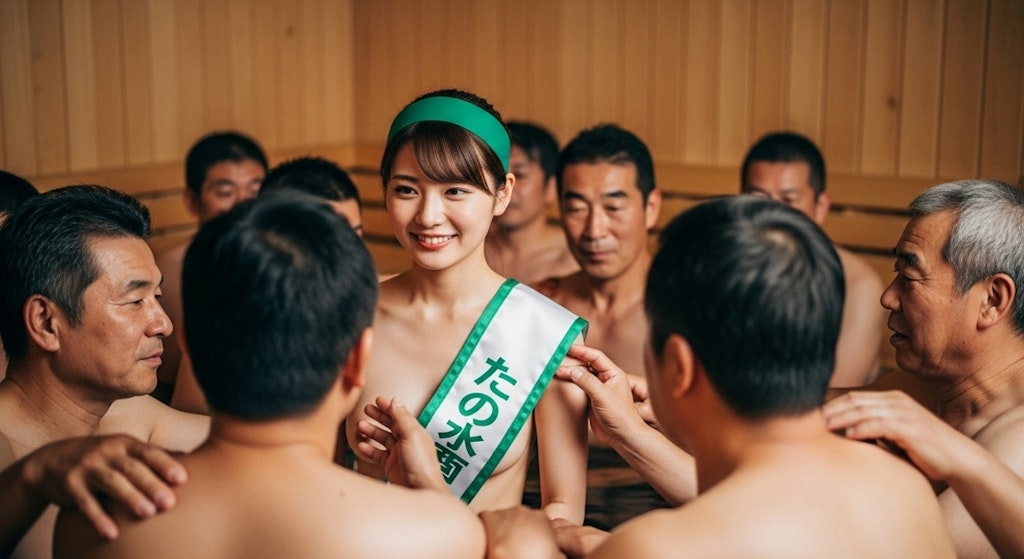 都議会議員選挙、当選に向けてサウナで選挙運動をする若手候補者