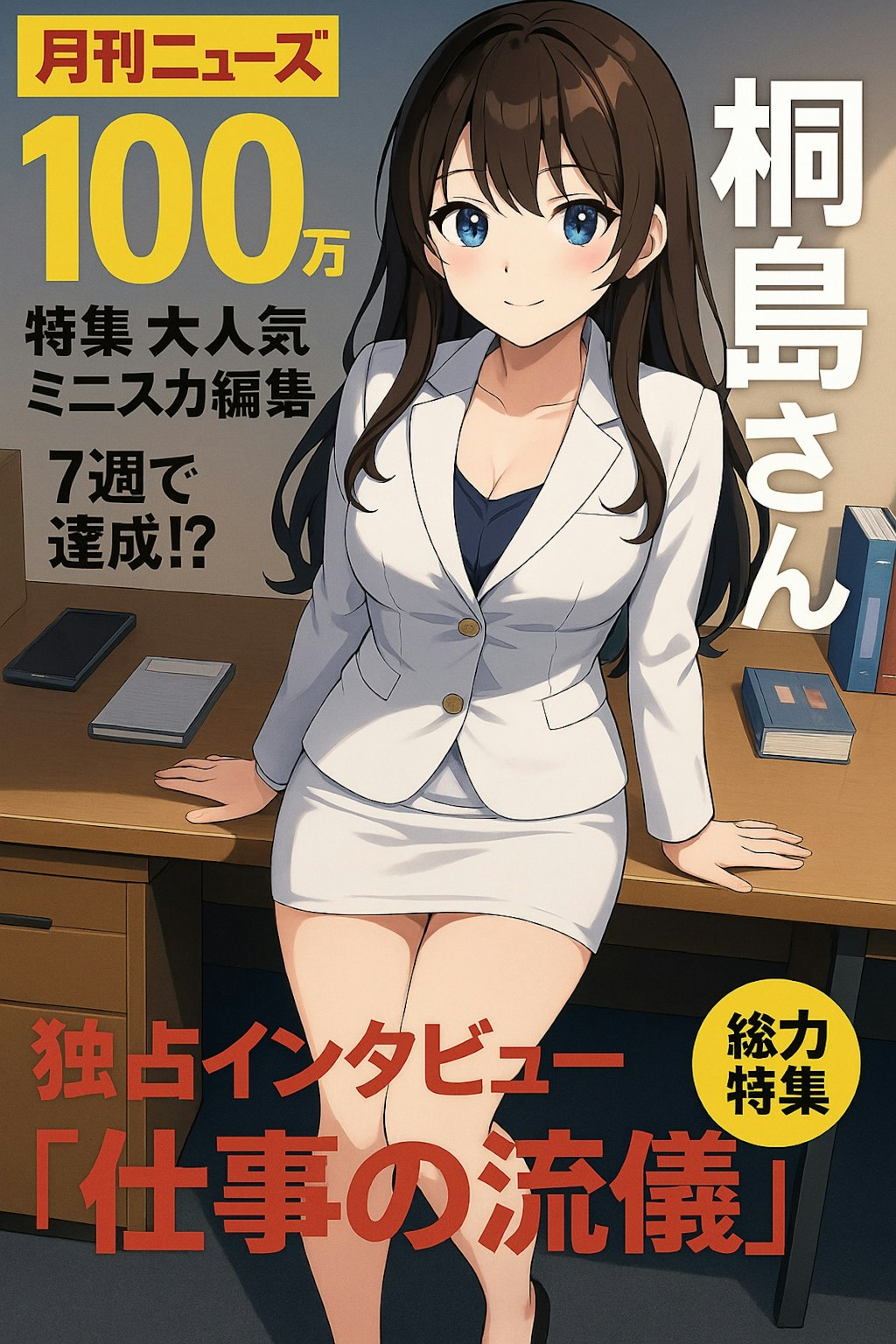 ミニスカ編集者桐島さん特集