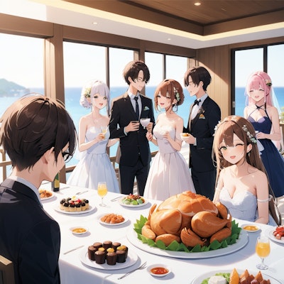 wedding reception party | の人気AIイラスト・グラビア