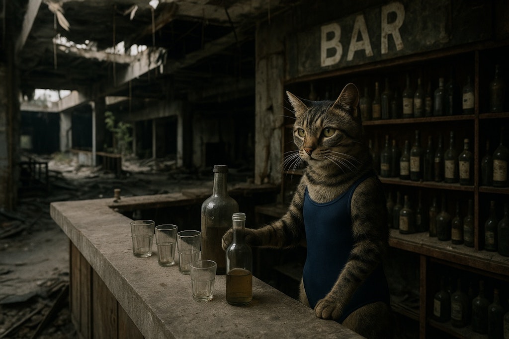 終末世界のスク水ショッピングモールBarCat