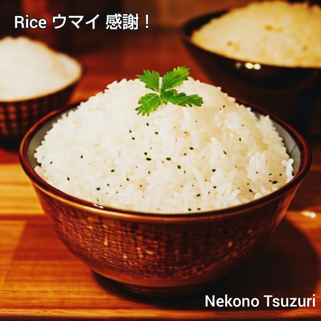 Rice ウマイ 感謝！