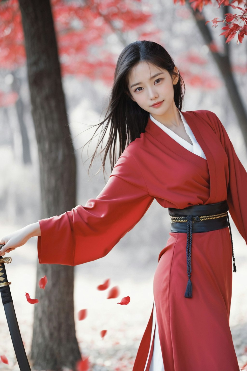 Red robe & KATANA