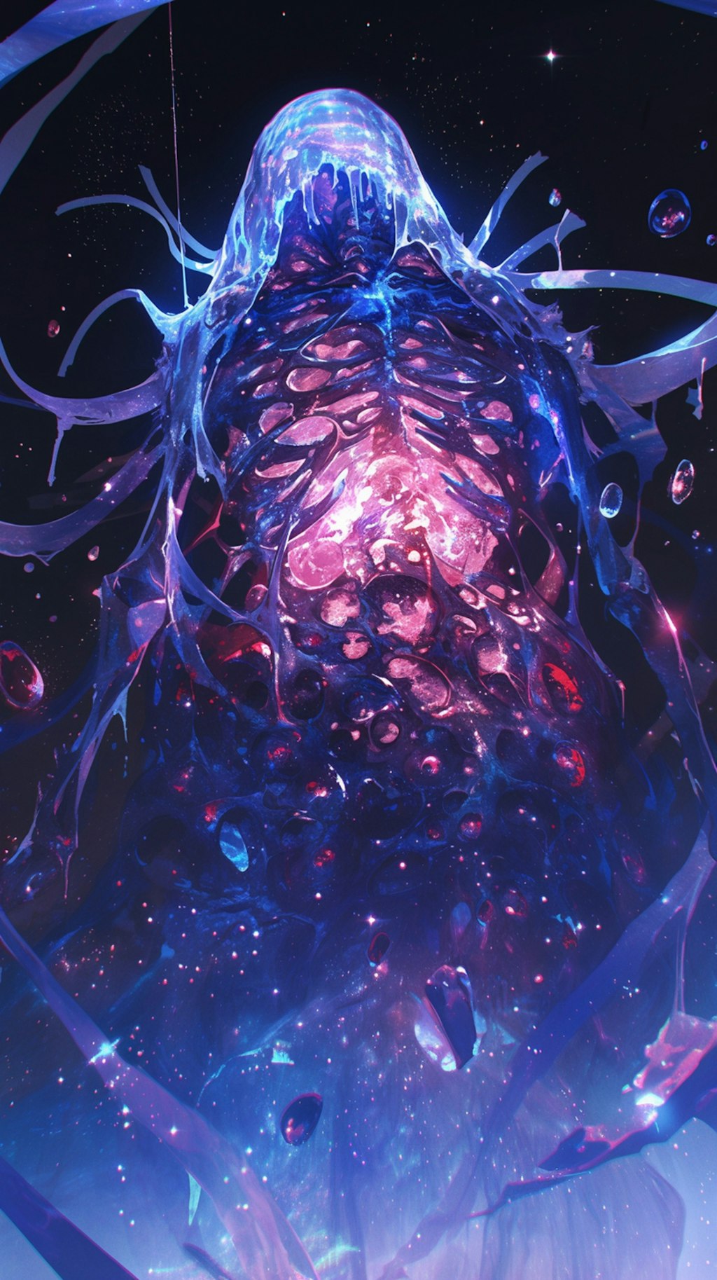 血管と骸骨のスライム巨人(銀河)３