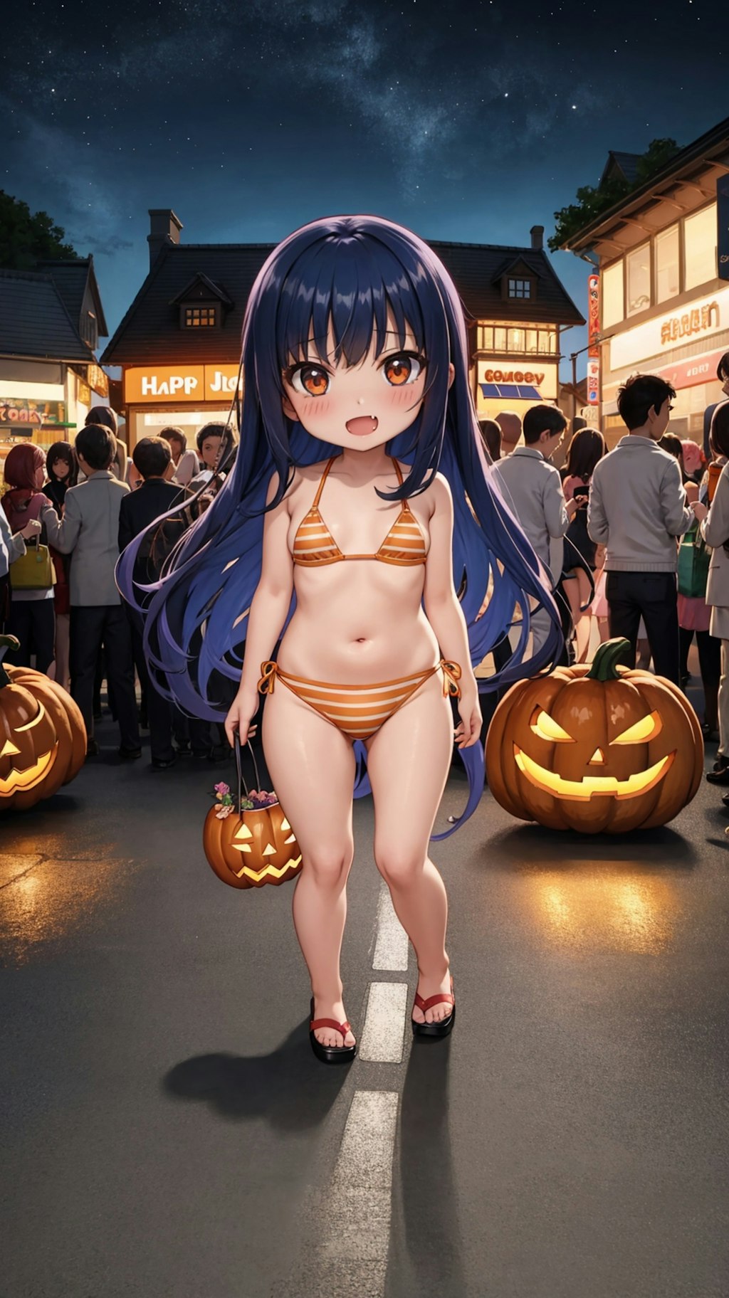 学生達のハロウィーンパーティ 第六弾 ちびキャラ水着編