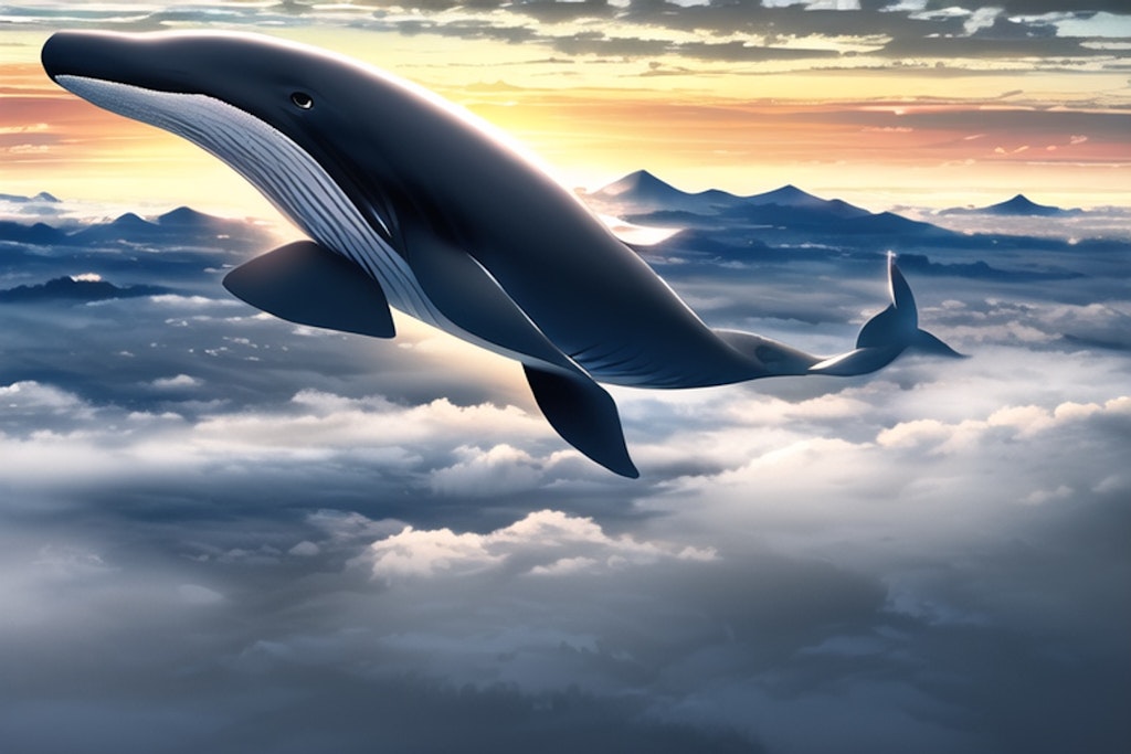 雲海を舞う空鯨