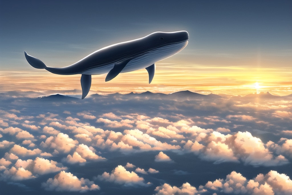 雲海を舞う空鯨
