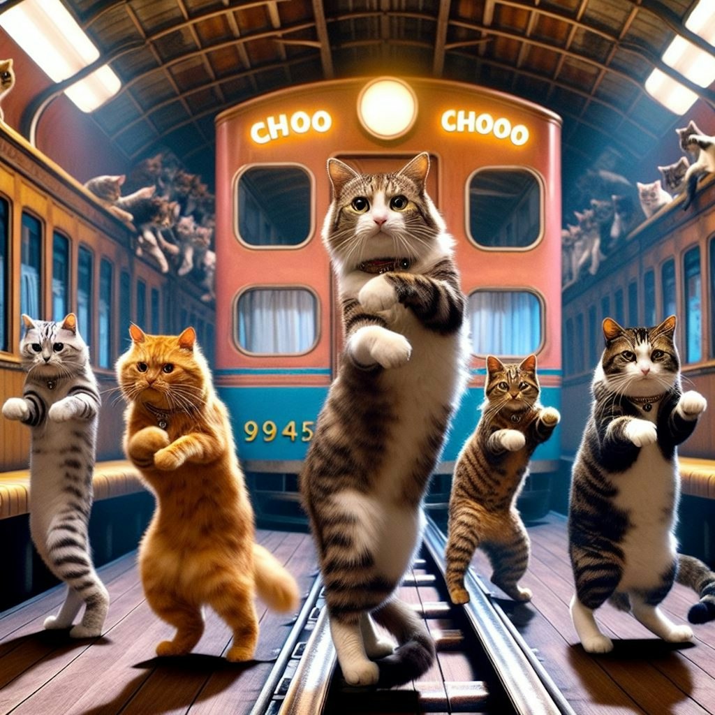 EXILEのChoo Choo TRAINを踊ってみた（猫）_20231209