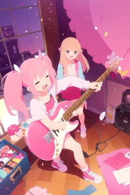 ピンクギター