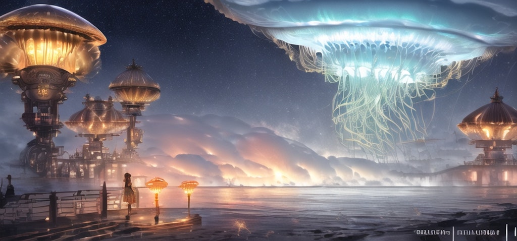 Jellyfish in the sky