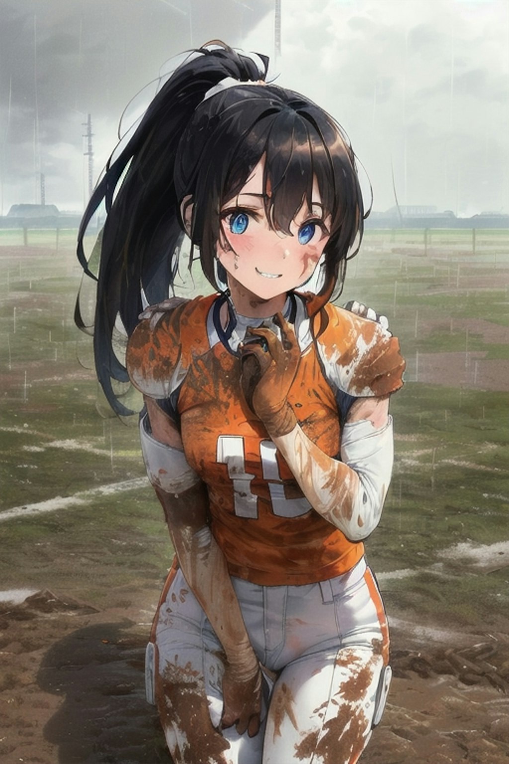 🏈泥まみれの女子アメフト 54