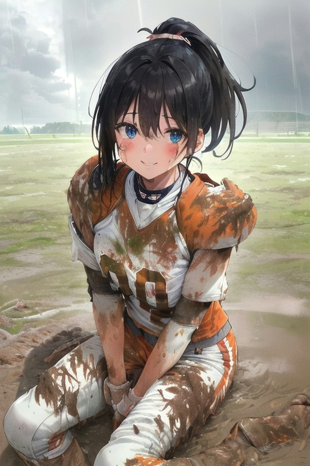 🏈泥まみれの女子アメフト 54