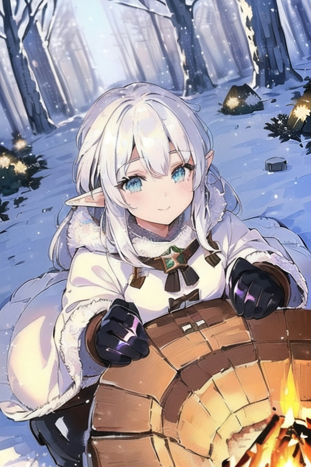 雪でもキャンプ
