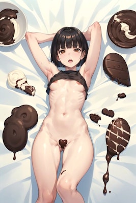 チョコレートの美少女