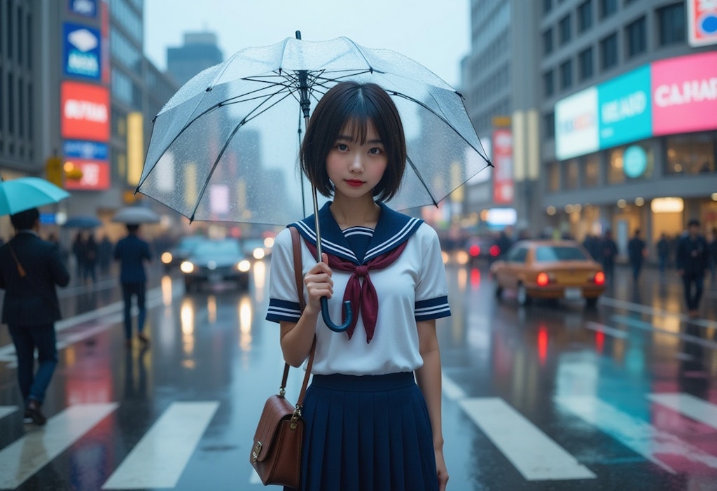 雨とセーラー服