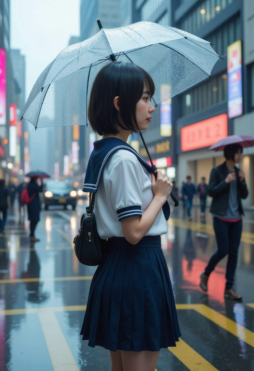 雨とセーラー服