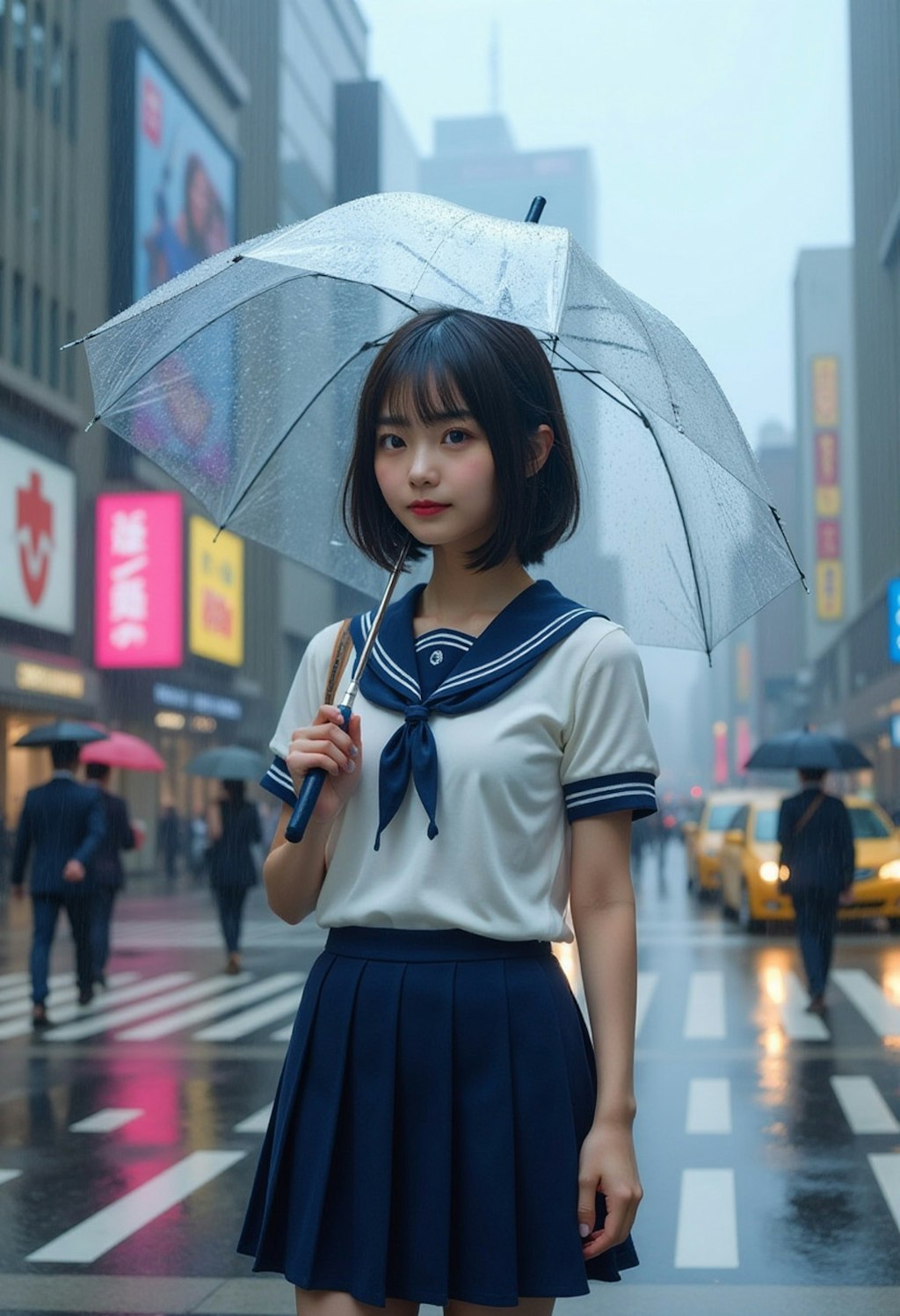 雨とセーラー服