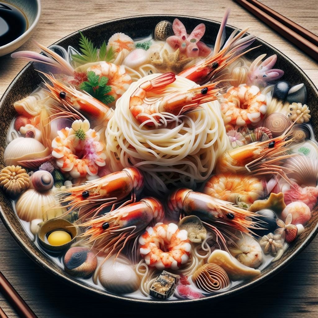 多重露光seafood noodle
