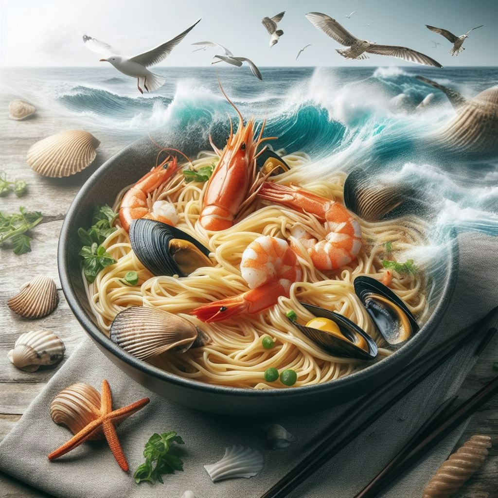 多重露光seafood noodle