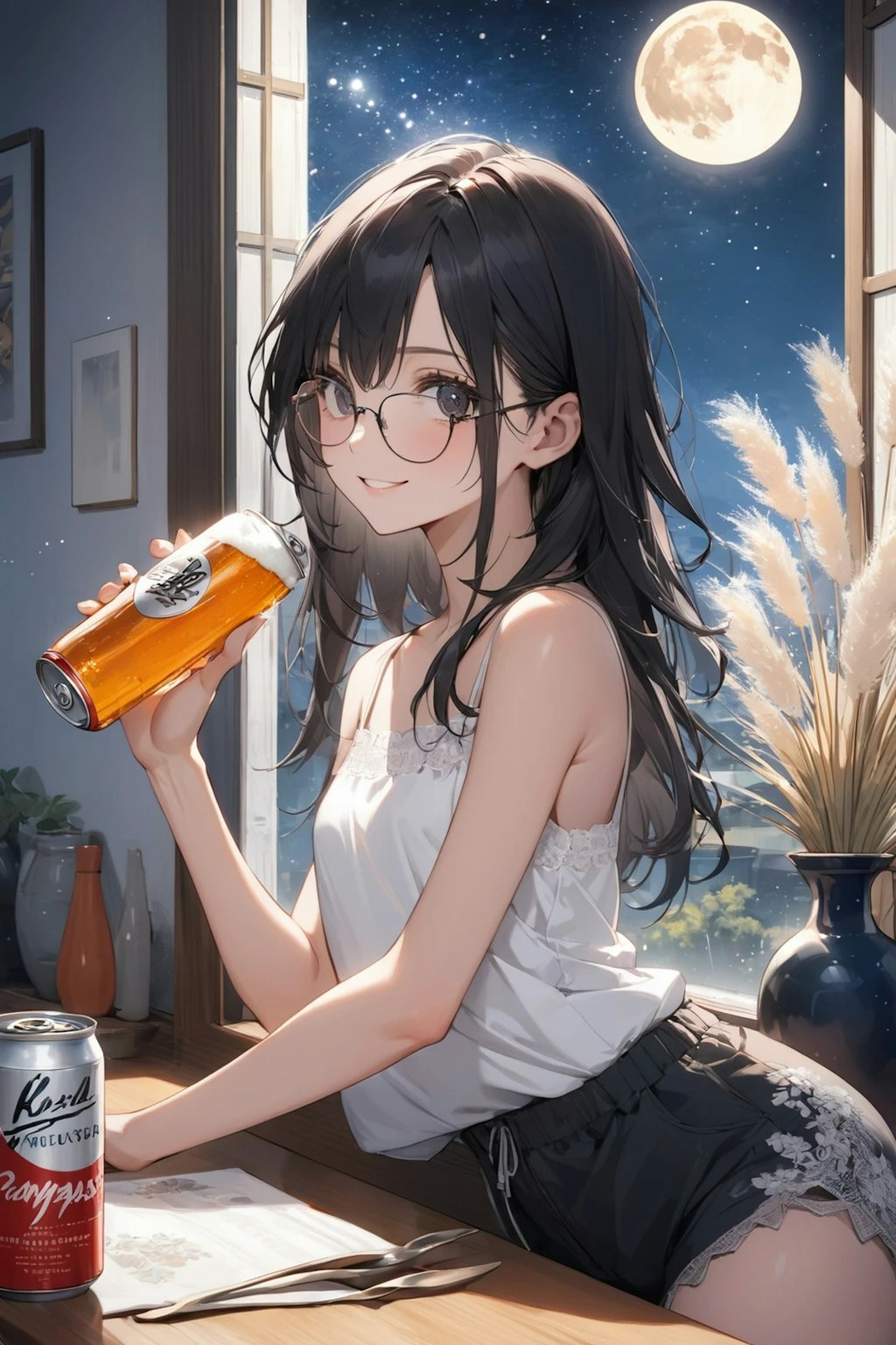 満月に乾杯🍻