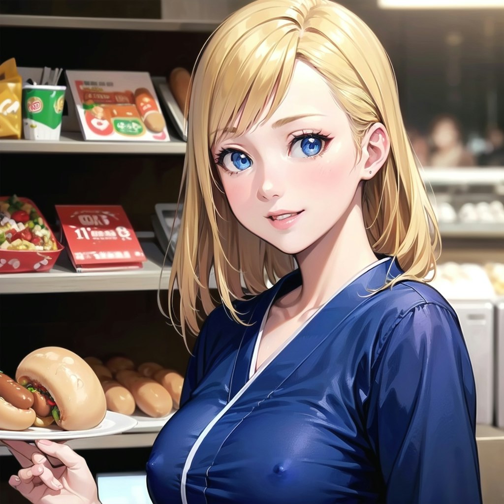 あなたのホットドックを食べちゃいたい(巨乳美女)