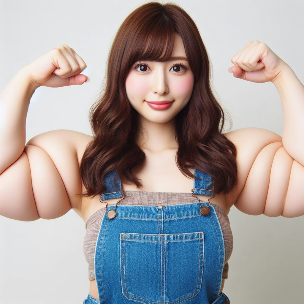 己の二の腕女子💪