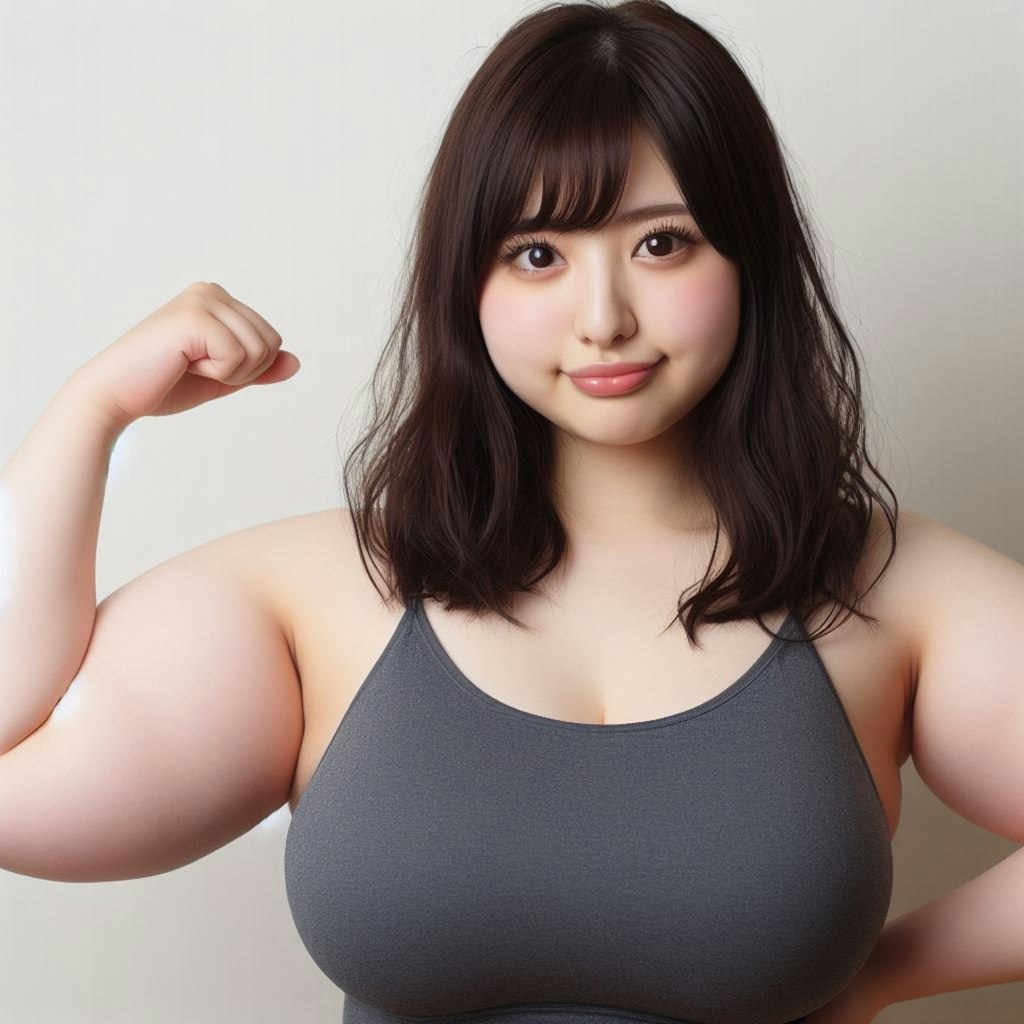 己の二の腕女子💪