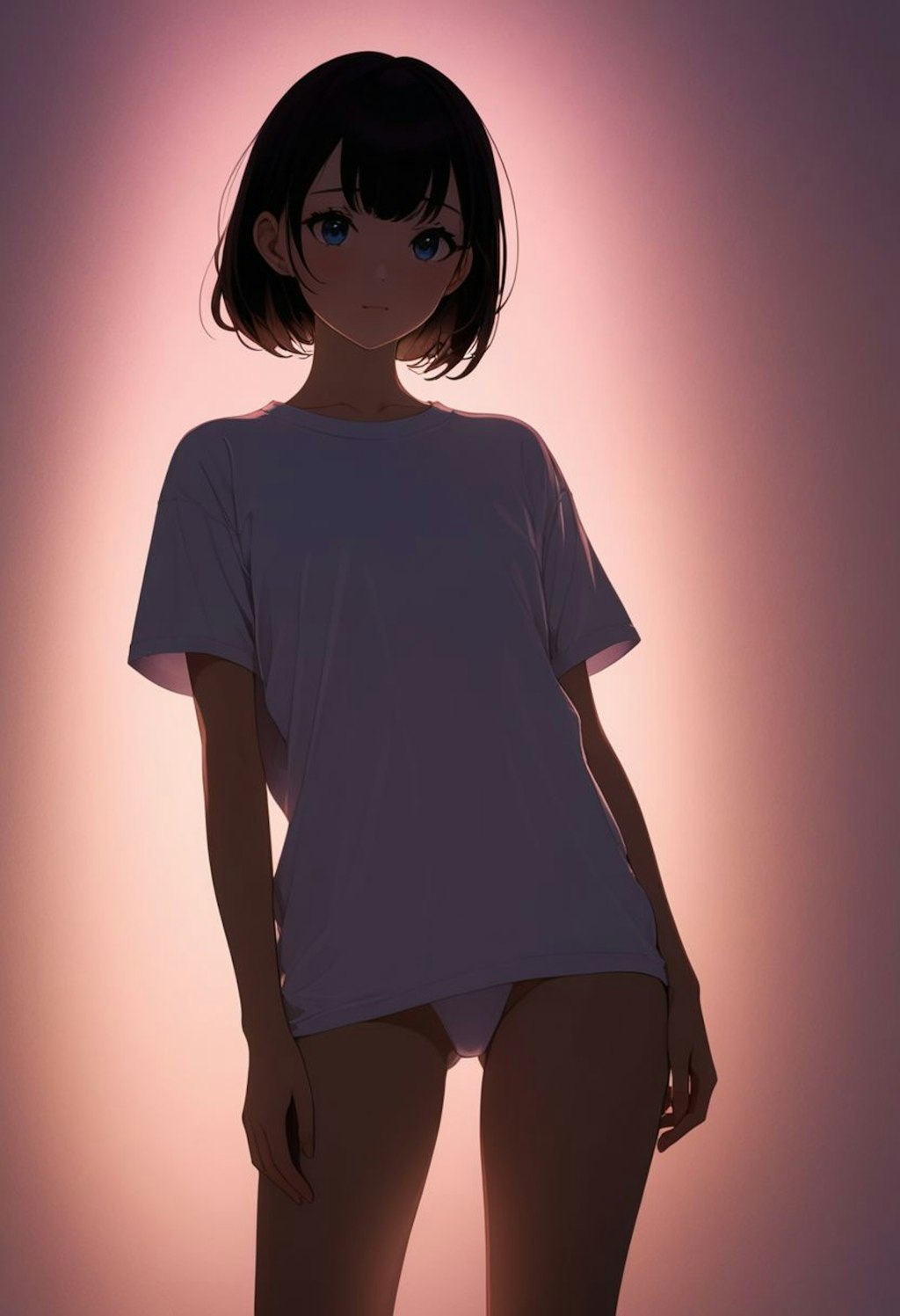 ポートレート(光と影)(Tシャツ)(R-15)(4)