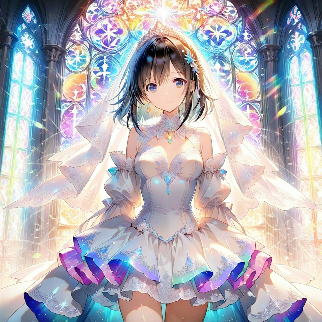 アイドル衣装っぽい花嫁