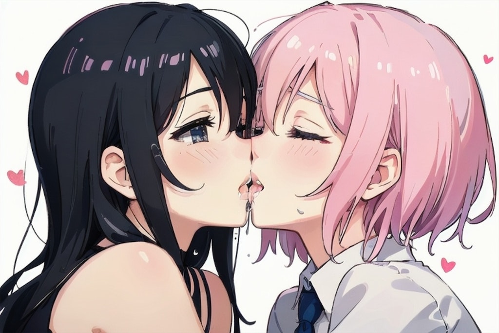 官能的なレズKISS 1