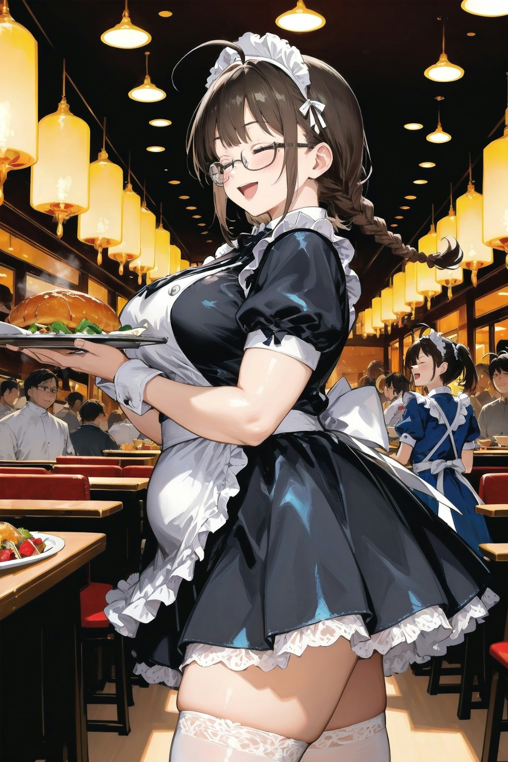お盆前のレストランは大忙し