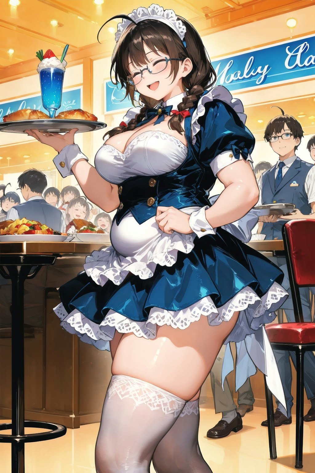 お盆前のレストランは大忙し