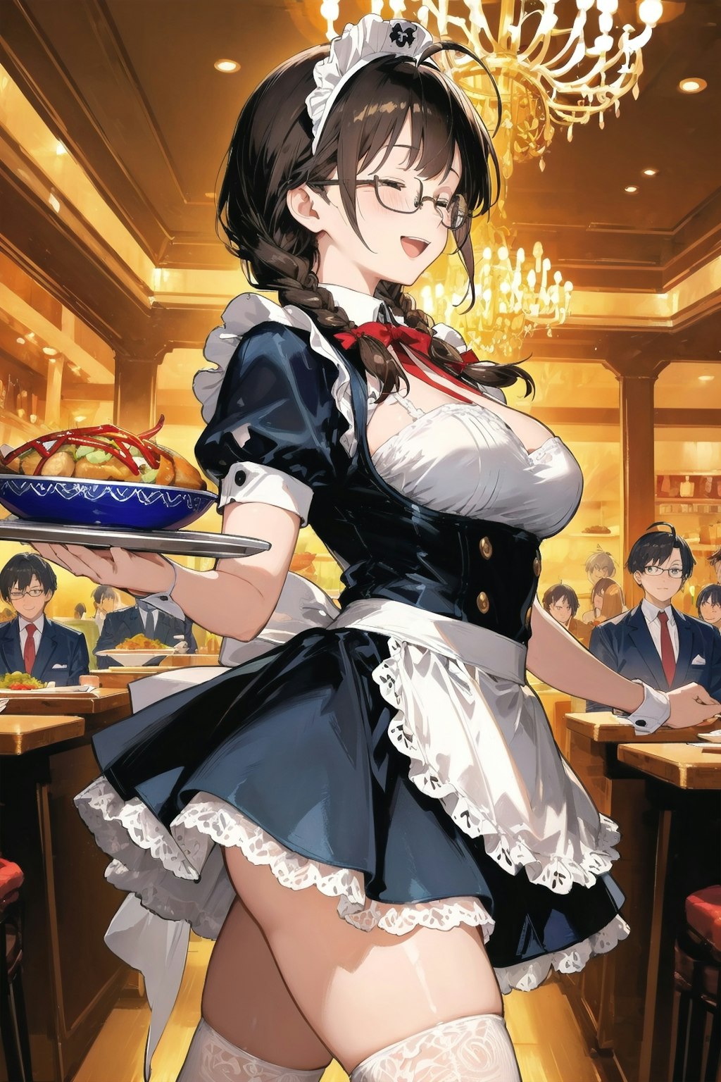 お盆前のレストランは大忙し