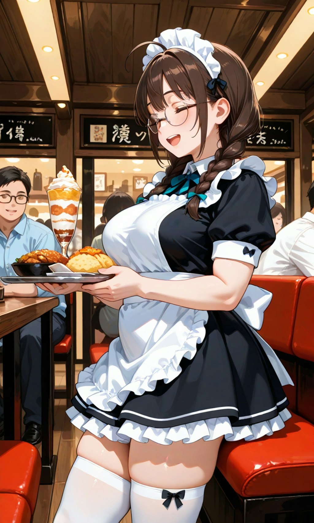 お盆前のレストランは大忙し
