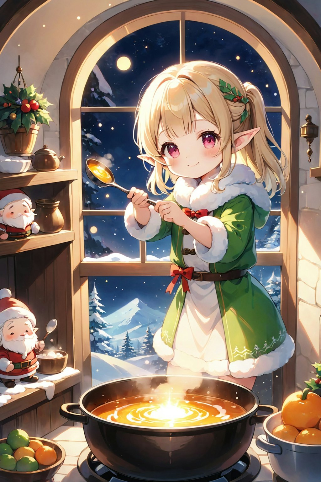 Elf preparing a meal 44