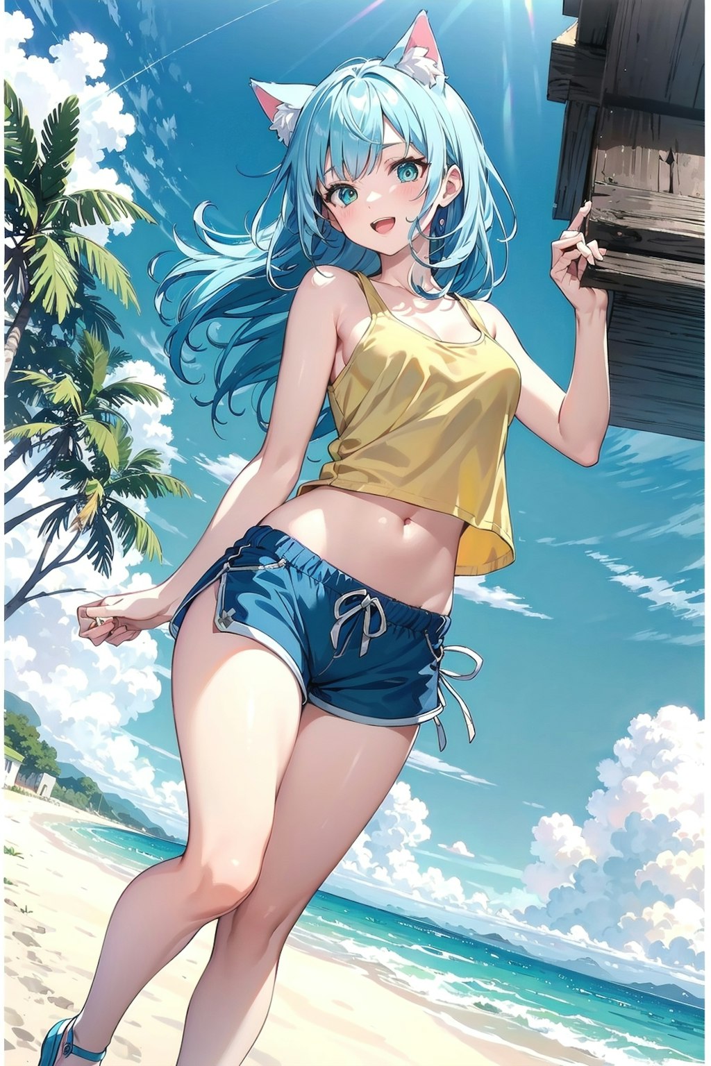 夏を感じたくて🐱🍹🌴