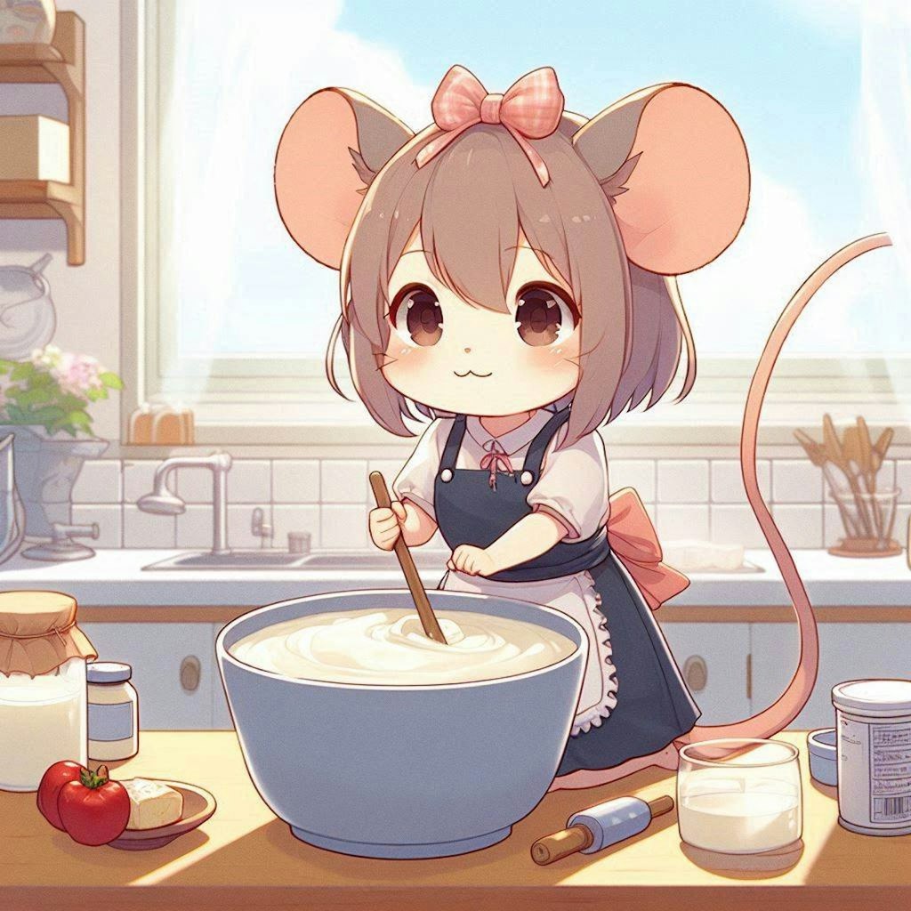 チーズを自作する二足歩行鼠ちゃん？