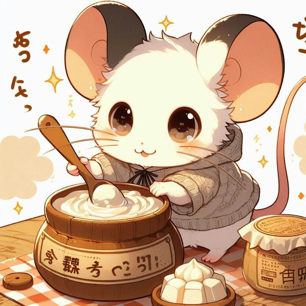 チーズを自作する二足歩行鼠ちゃん？