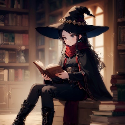 読書中の魔女