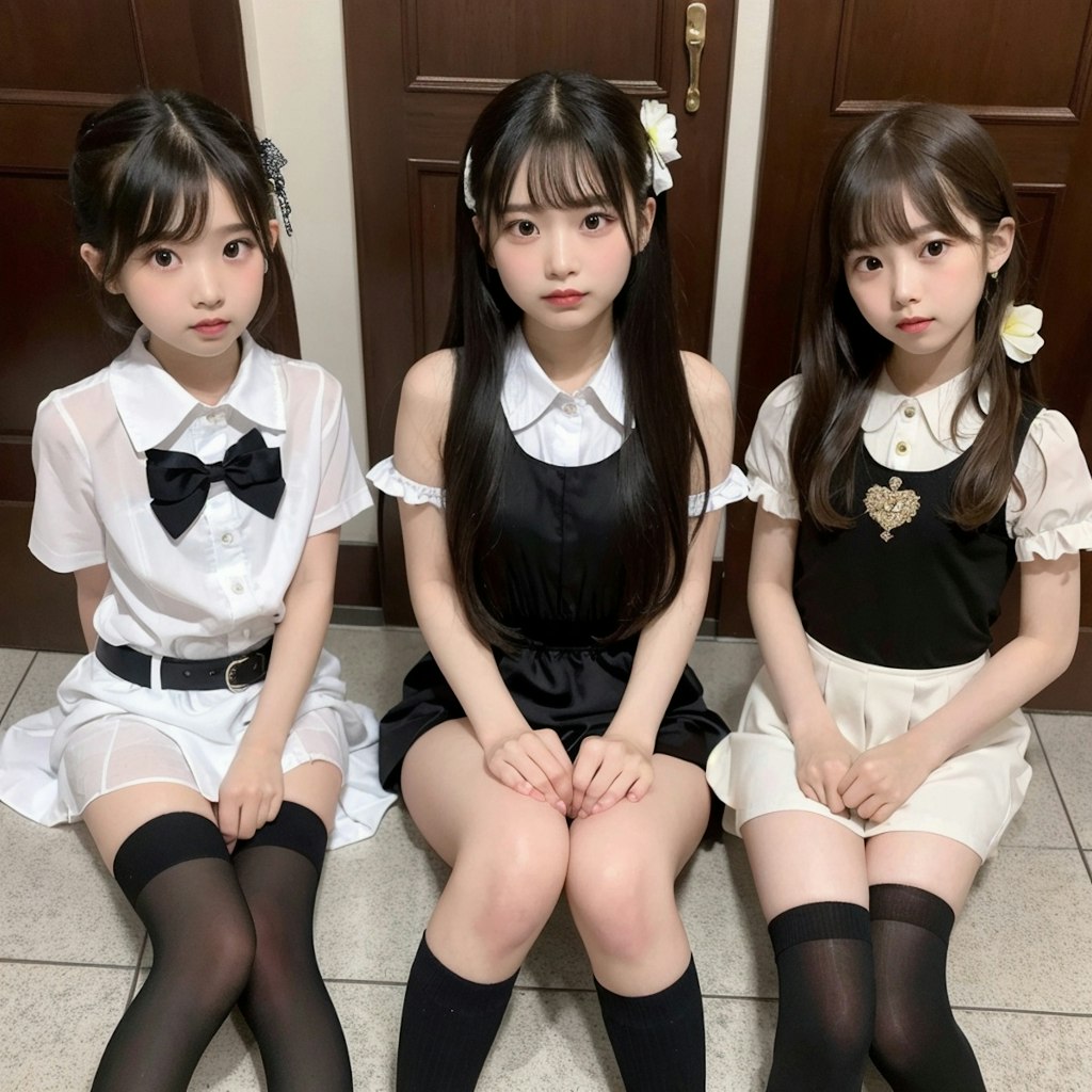 3人のかわいい美少女