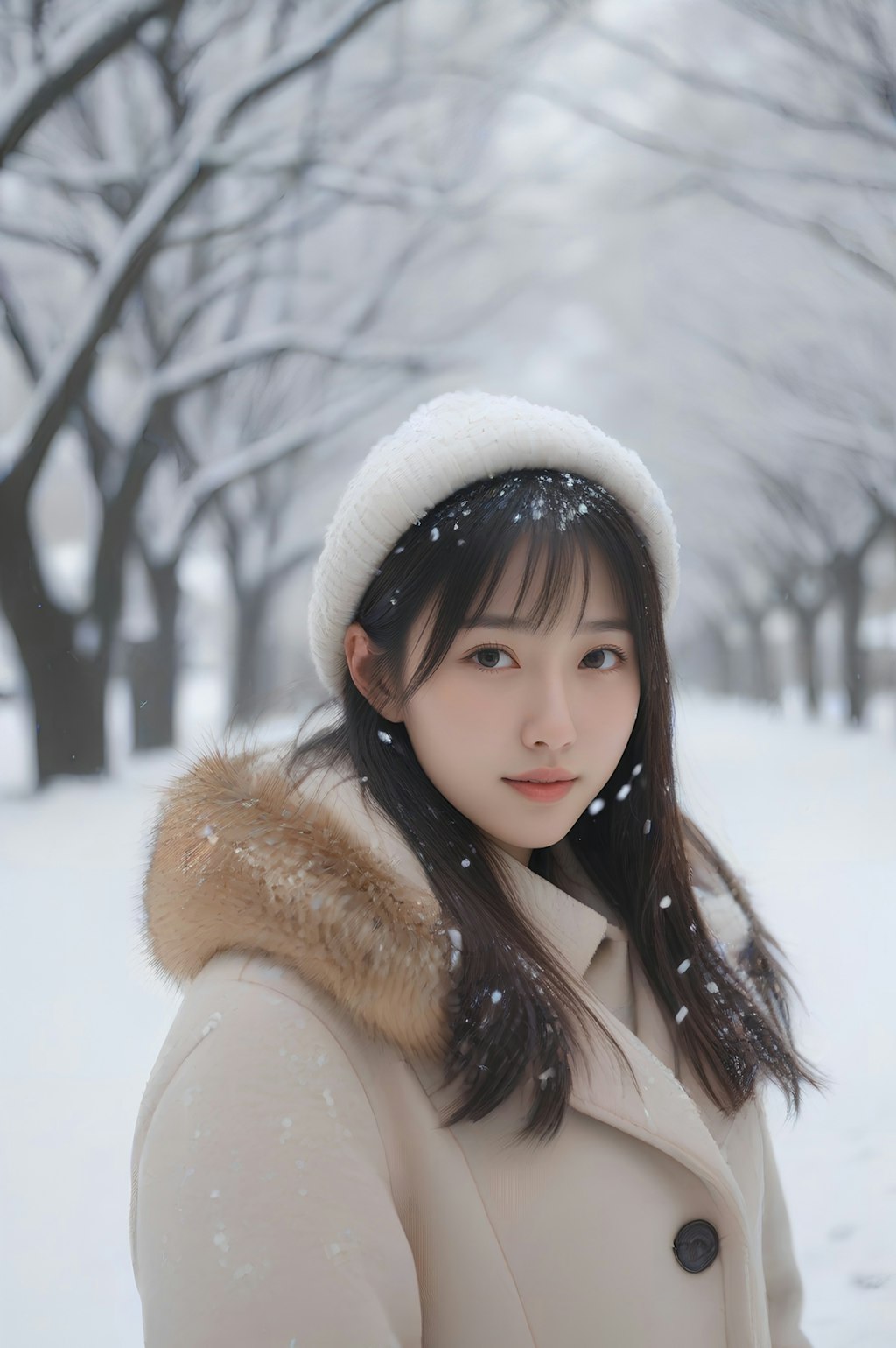 snow portrait