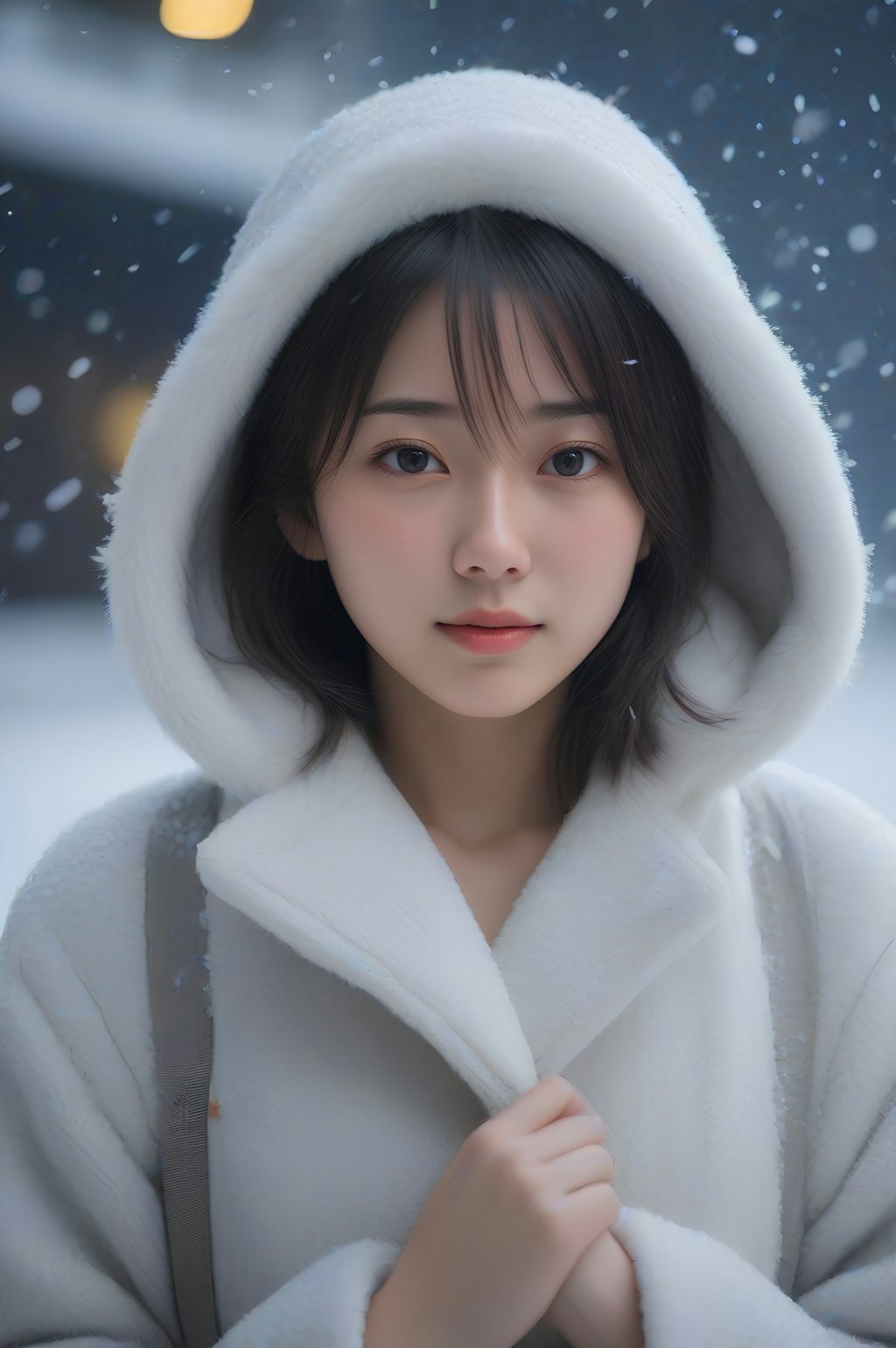 snow portrait