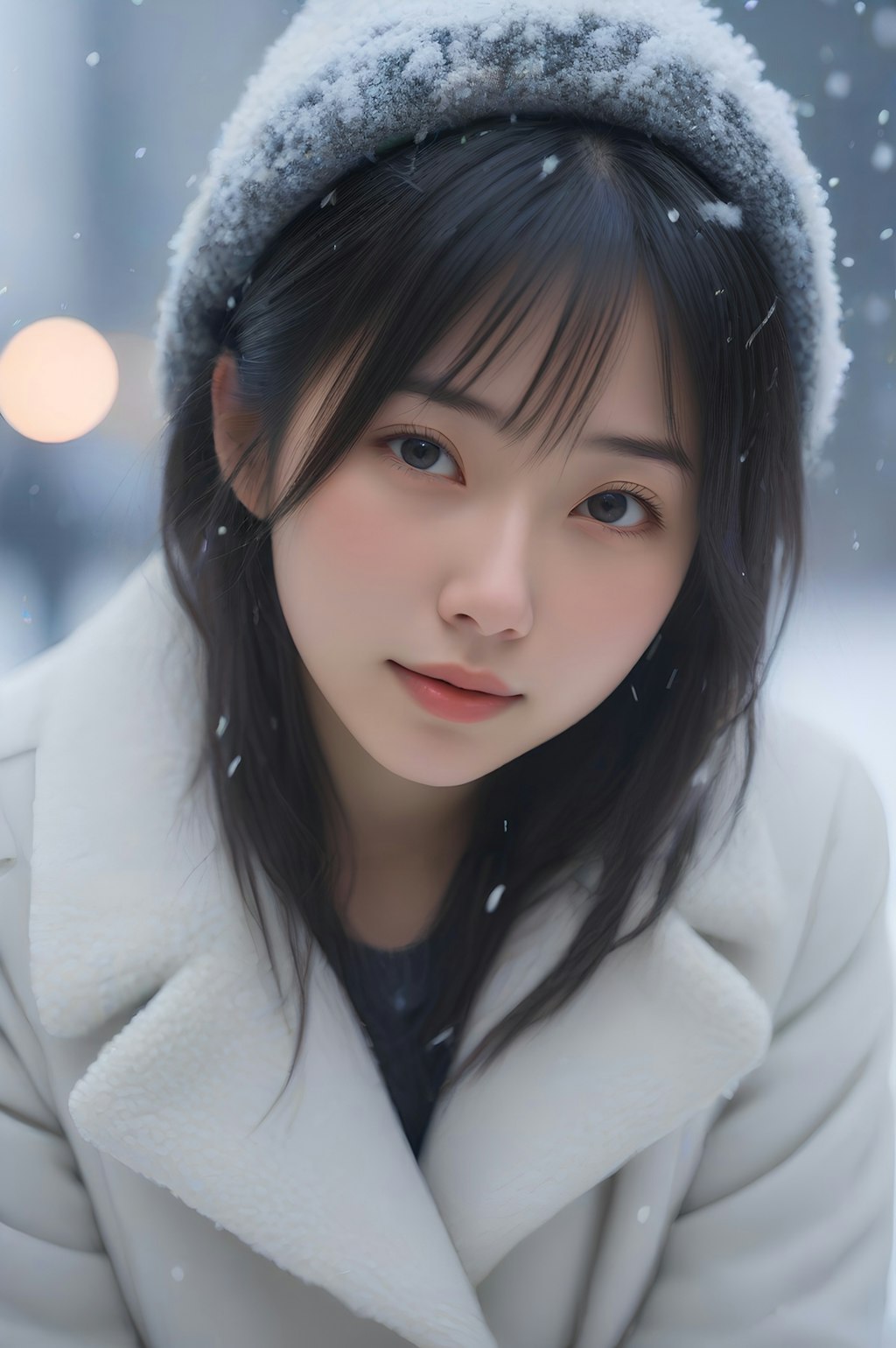 snow portrait