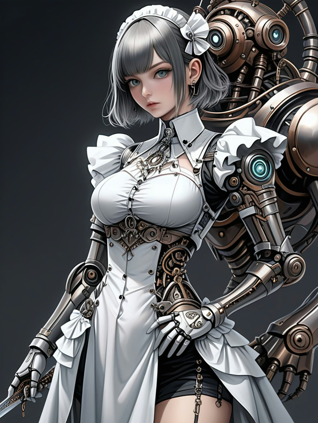 mecha armor made girl