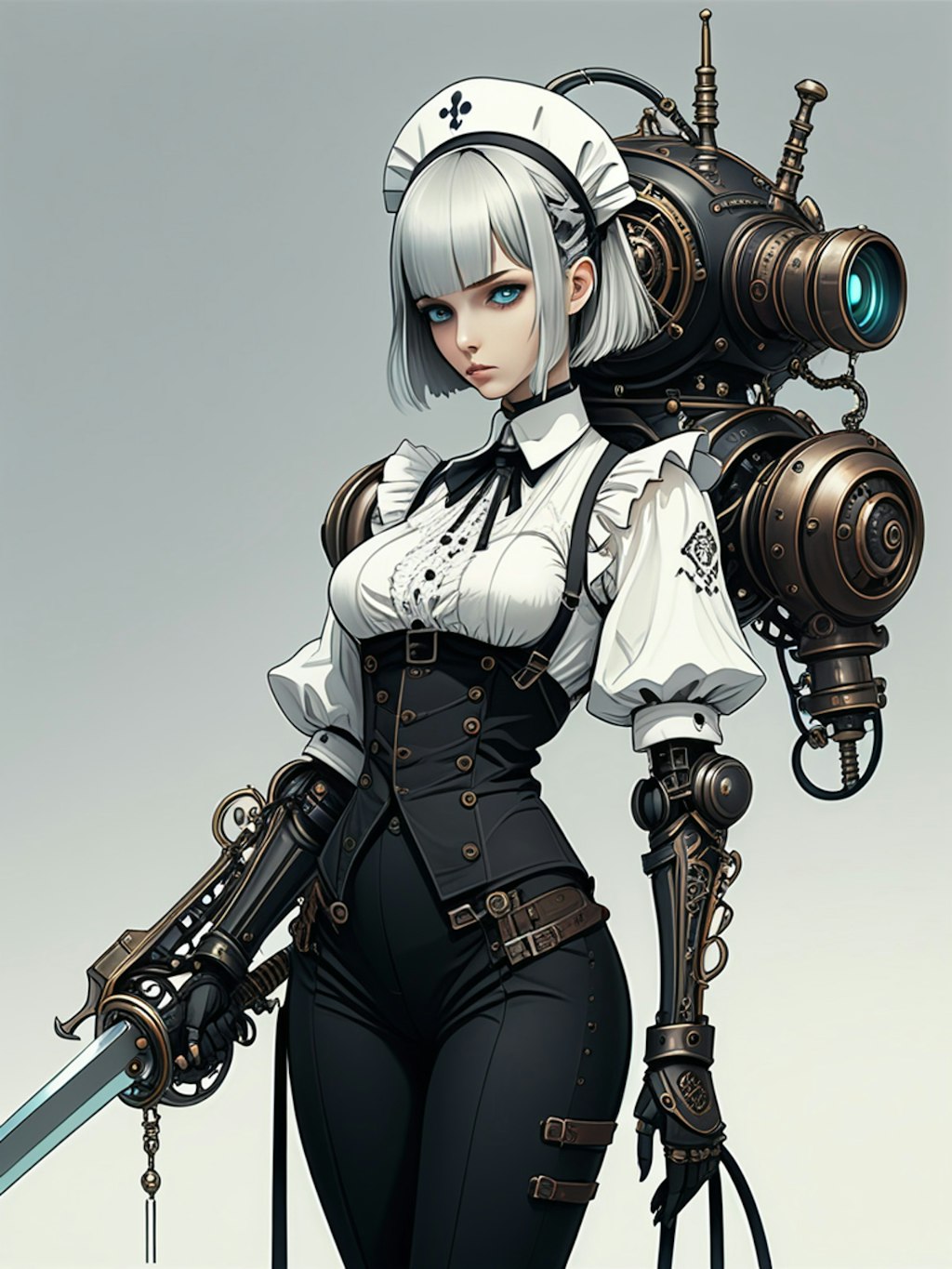 mecha armor made girl