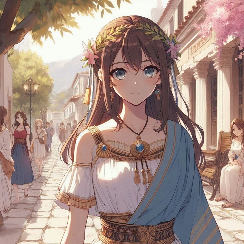 古代のギリシャ娘