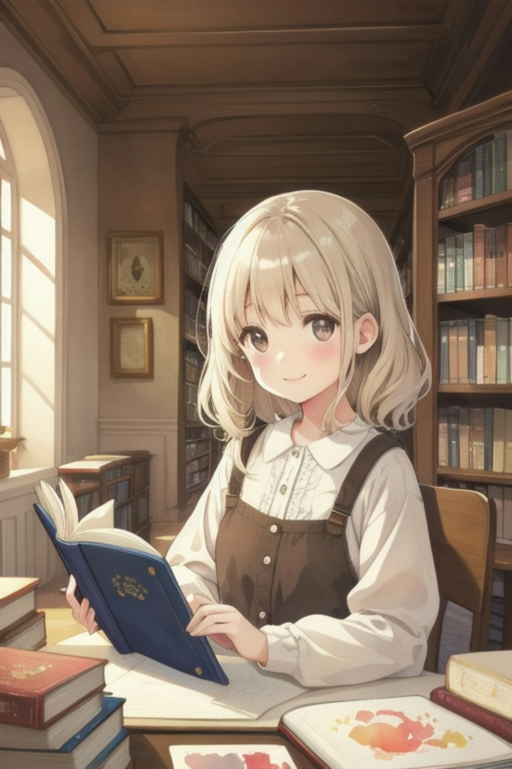 読書中