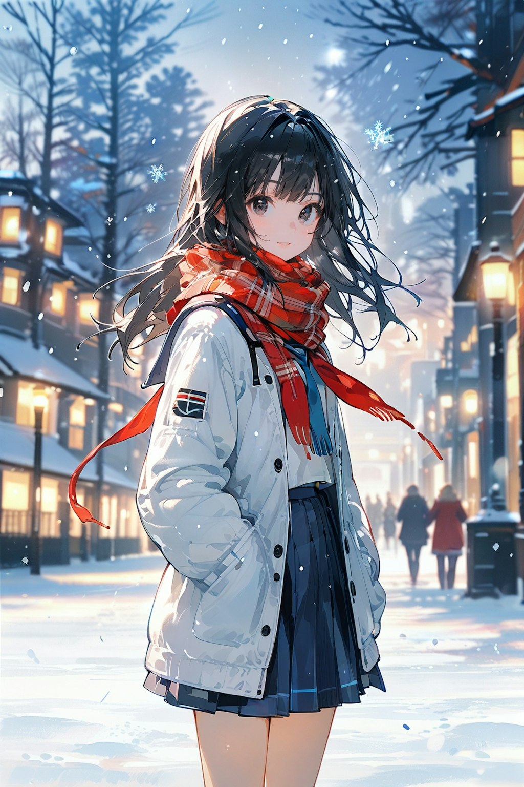 雪国の女子学生