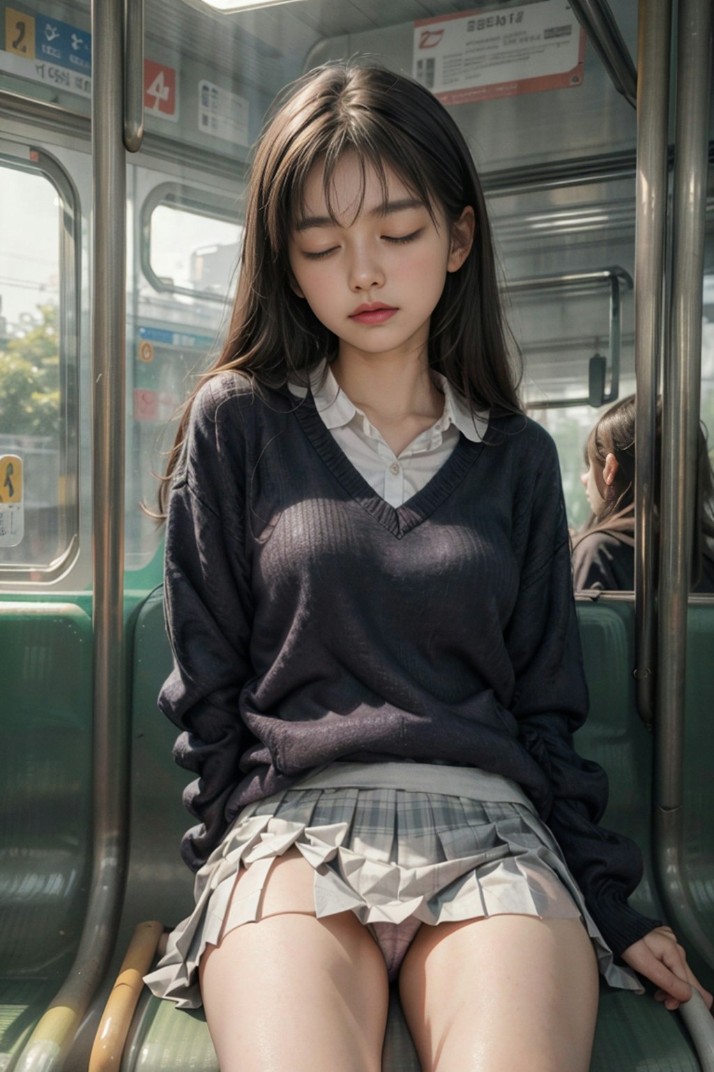 電車にいた女の子2