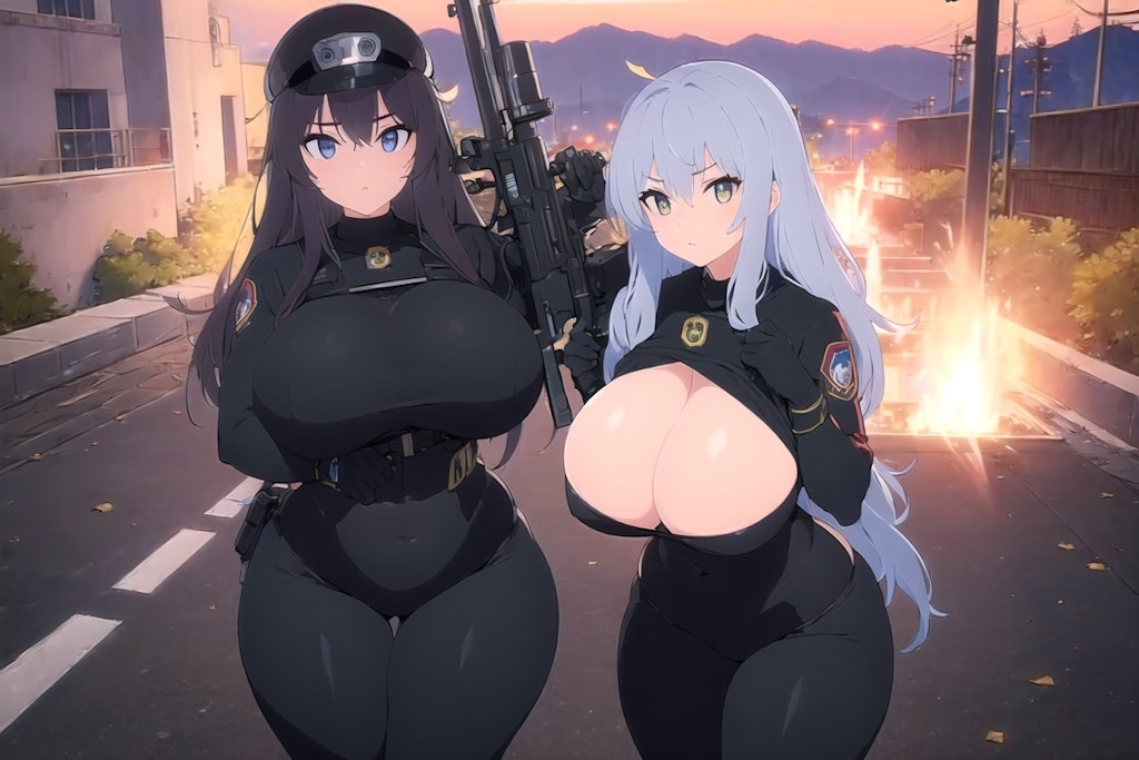 最近無難なOPALさんの爆乳SWAT