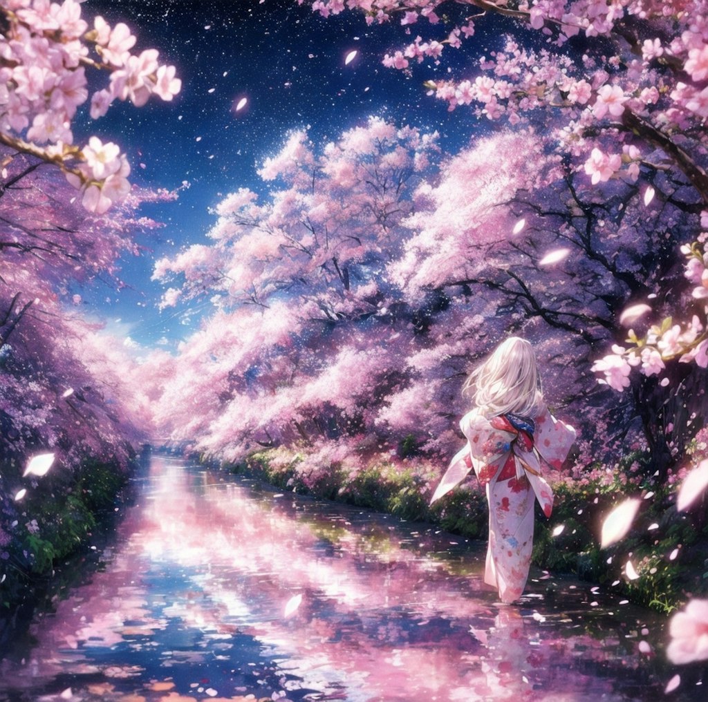 夜桜